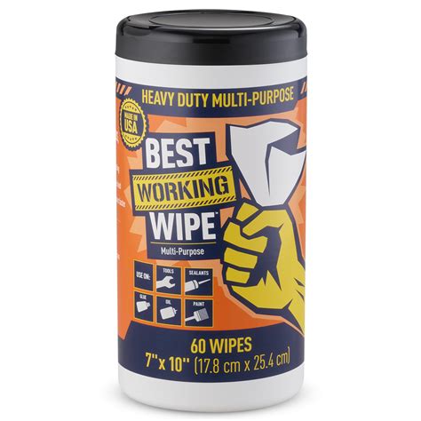 Amazon.com: Best Working Wipe Heavy-Duty Disposable Industrial Work Cleaning Wipes Multi-Purpose ...