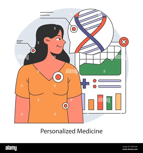 Personalized Medicine concept. Tailoring treatment with genetic insights. Custom health ...