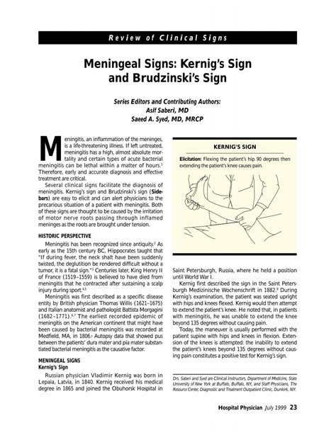 Kernigs Sign Meningitis Tests | Brudzinski's & Kernig's Signs