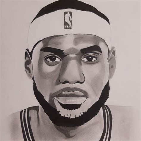 Lebron James Face Drawing