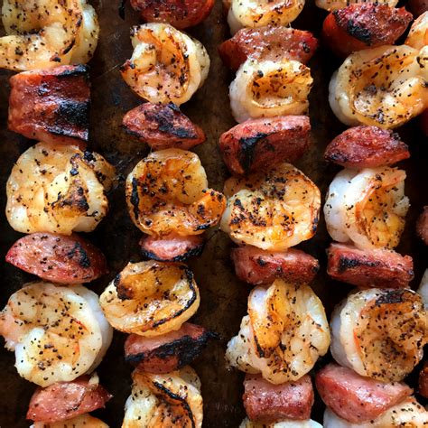 Conecuh and Gulf Shrimp Skewers are OMG good | Shrimp skewers, Conecuh ...