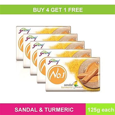 Buy Godrej No 1 Bathing Soap - Sandal & Turmeric Online at Best Price ...