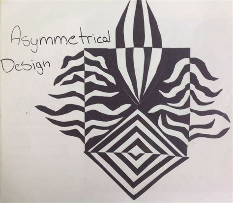 Textural Design Asymmetrical Balance Art