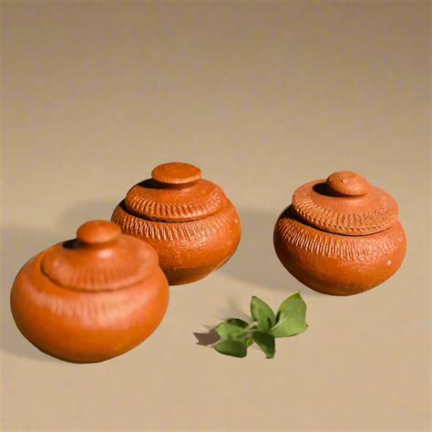 Buy Terracotta Dining Table Jars Online | Handmade Spice Jars ...