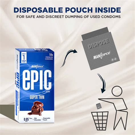 Buy MANFORCE EPIC DESIRE SUPER THIN PREMIUM CONDOMS, SILK CHOCOLATE ...