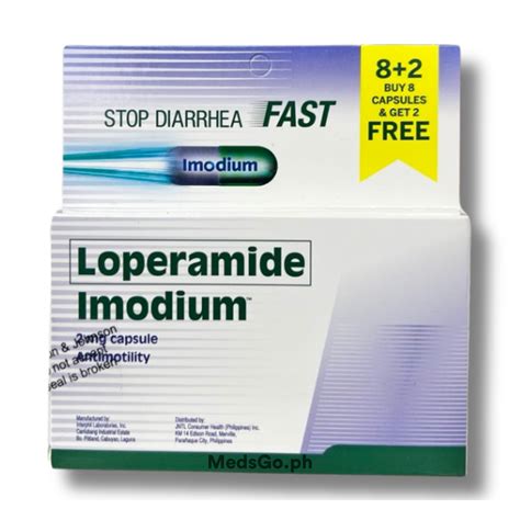 IMODIUM Loperamide 2mg Capsule 8+2 Promo Pack price in the Philippines ...