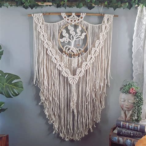 Macrame Tree of Life Wall Hanging for Wall Decor, Bohemian Bedroom Decoration, Large Tapestry ...