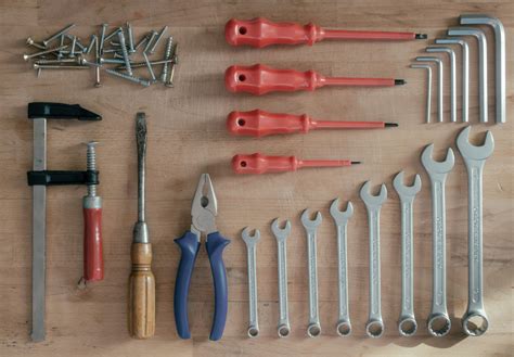 Tools On A Workbench | Copyright-free photo (by M. Vorel) | LibreShot