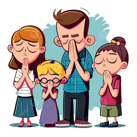 Praying Family Clipart