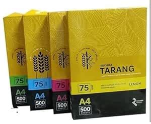 Tarang Color Paper A4 Size Light Green Copier Paper 75 GSM Multipurpose ...