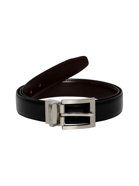 Buy SWISS MILITARY PU Leather Reversible Belt (Brown and Black) at ...