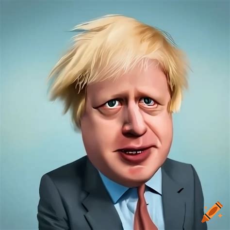 Cartoon depiction of boris johnson as a clown emoji on Craiyon