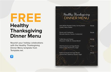 Free Dinner Menu Templates, Editable and Printable