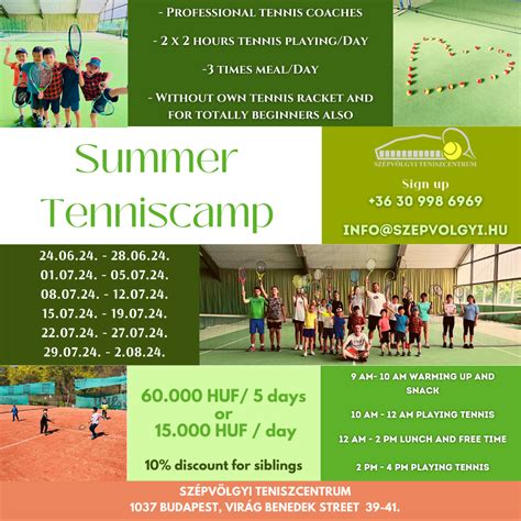 Summer is coming - our tennis camps are coming! - Szépvölgyi Teniszcentrum