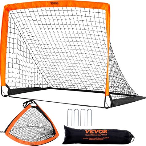 VEVOR Portable Soccer Goal, 4x3 ft Kids Backyard Soccer Net, Foldable ...
