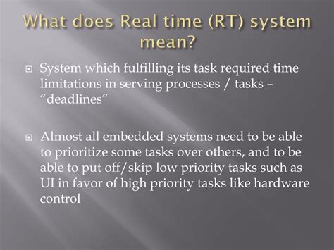PPT - Embedded Real time Operating Systems PowerPoint Presentation ...