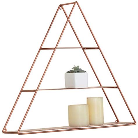 MyGift Wall Mounted Triangular Copper-Toned Metal | Ubuy India
