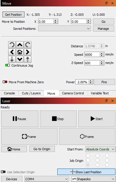 Lightburn Software Set Up 的图像结果