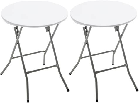 BTEXPERT White 24 Round Plastic Folding Table India | Ubuy