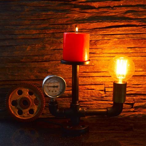 TPF115 Lower Mount Gauge Pipe Industrial Lamp and Candle Holder — Home ...