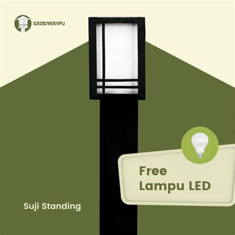 Promo Lampu Taman Minimalis Gaden Ranpu Suji Stand - Lampu+LedKuning ...