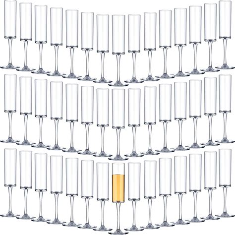 Amazon.com | Fun Express Premium Plastic Etched Champagne Flutes Bulk ...