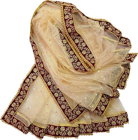 Golden Bridal Dupatta - Buy Golden Bridal Dupatta online at Best Prices ...