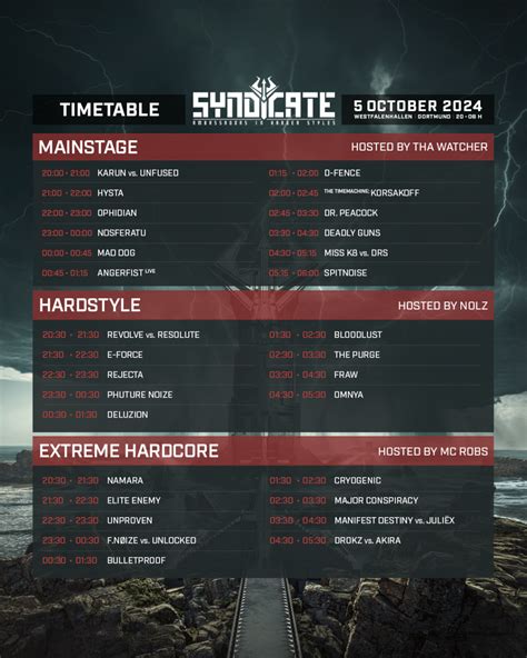 Timetable - SYNDICATE