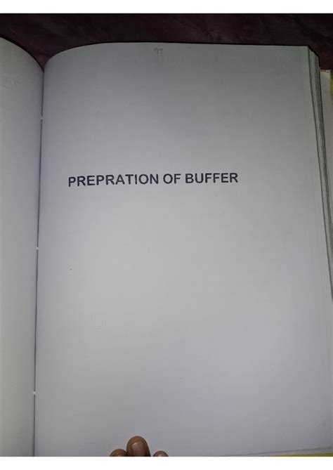 Preparation of Buffer - PREPRATION OF BUFFER 98 PREPARATION OF BUFFERS ...