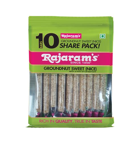 Share Pack! Nice Peanut Bars 250g (25g x 10bars) – Rajaram's