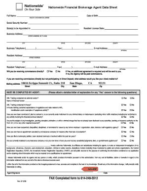 Fillable Online Nationwide - Contracting Forms Fax Email Print - pdfFiller