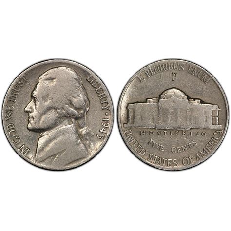 1945-P Jefferson Nickel - Silver Nickels - Circulated
