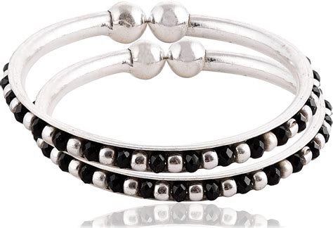Buy ELOISH Baby Bangles 92.5 Sterling Silver Bangle Set for Children ...