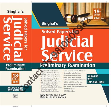 Buy 18th Edition 2023 Solved Papers of Judicial Service Preliminary ...