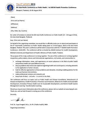 Fillable Online aihd mahidol ac Letter of Invitation - ASEAN Institute ...