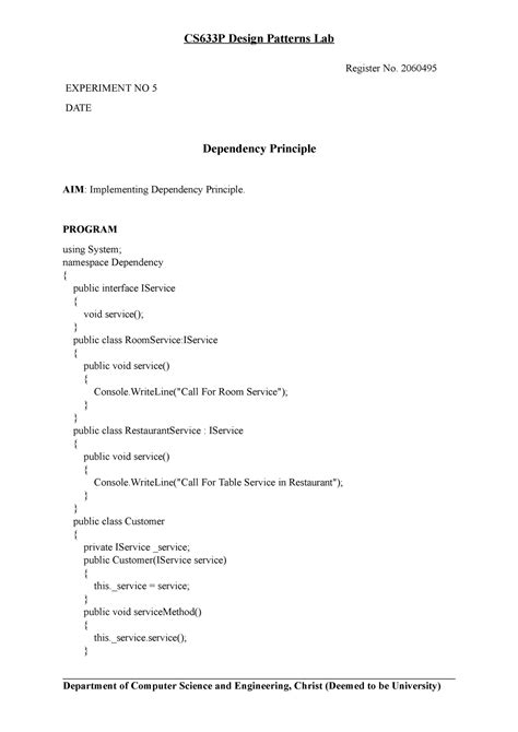 5,6,7,8 - CS633P Design Patterns Lab Department of Computer Science and ...