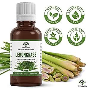 VANALAYA Lemongrass Essential oil Undiluted Pure and Natural ...
