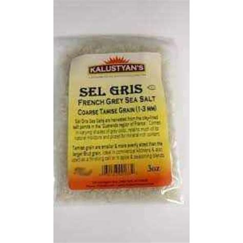 Kalustyan's Tamise Coarse Sel Gris French Grey Sea Salt (0.19 lb ...