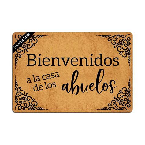 Buy Ruiyida Bienvenidos A La Casa De Los Abuelos Doormat Custom Home ...