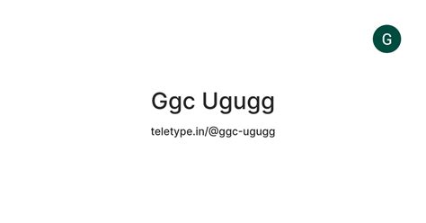 Ggc Ugugg — Teletype