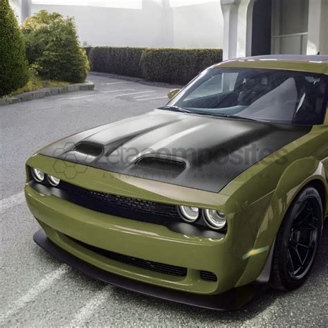 (2008'-2023') Dodge Challenger Carbon Fiber Hood - Redeye – ZetaComposites