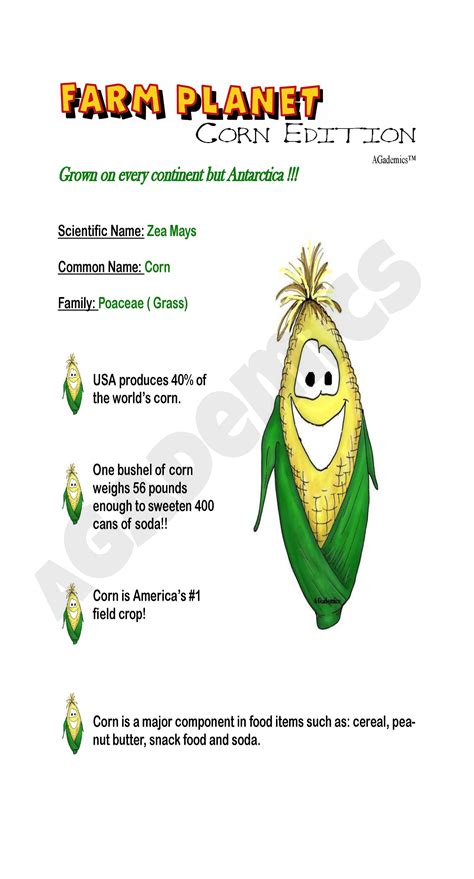 Our Corn Banner image. For ordering information agademics.com ...