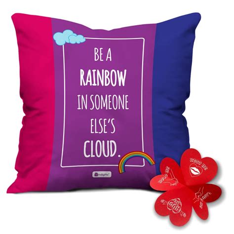 Buy Indigifts LGBT Gifts Love Printed Multi Cushion Cover 12x12 inches ...