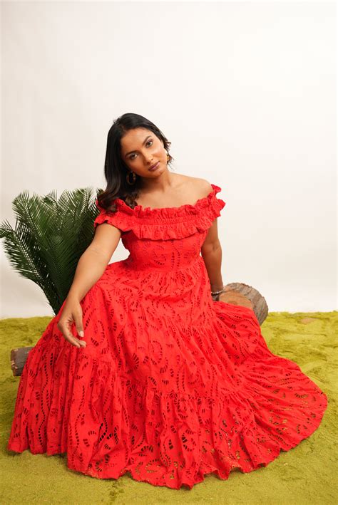 SCHIFFLI MAXI DRESS – Goose