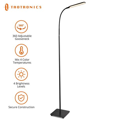 TaoTronics LED Floor Lamp with Adjustable Gooseneck, India | Ubuy