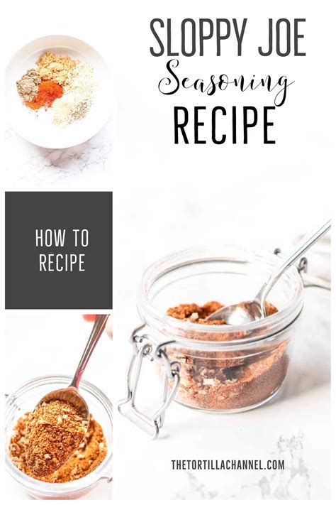 How To Make Sloppy Joe Seasoning | Sloppy joes seasoning, Homemade ...