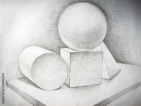 Image result for How to Draw Solid Figures Using Pencil