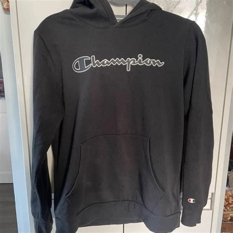 black champion hoodie child 13yrs - Depop