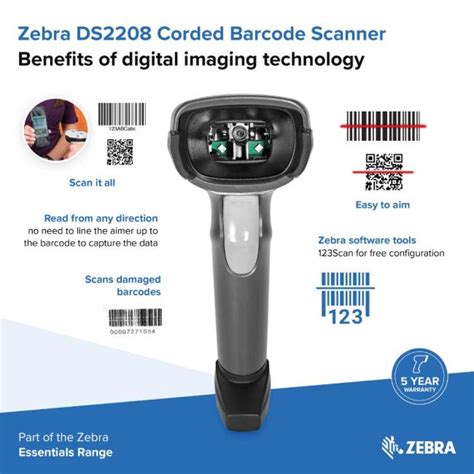 Image result for Zebra Ds2208 Handheld Barcode Scanner