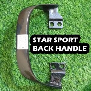 AXWee Bike Rear Seat Handle Backrest Suitable for TVS Star Sport (Black ...